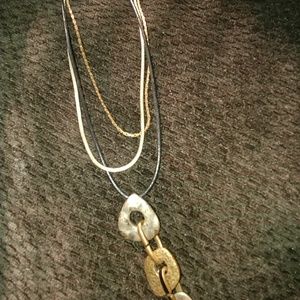 Chico's boho tri-colored necklace